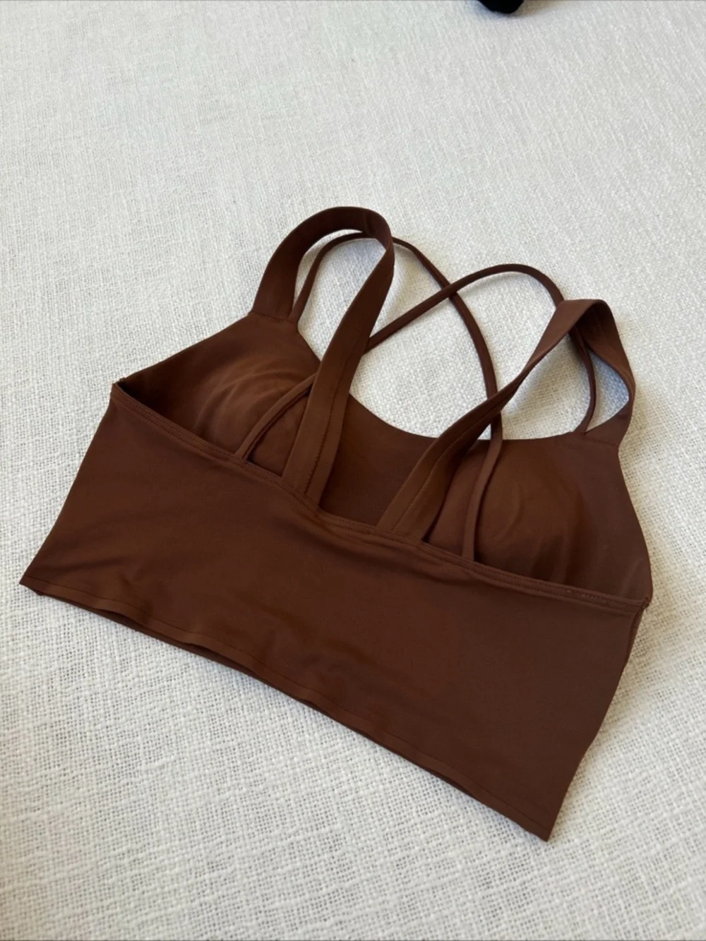 Lululemon Like a Cloud Longline Bra Light Support D/DD Cup Roasted Brown 4